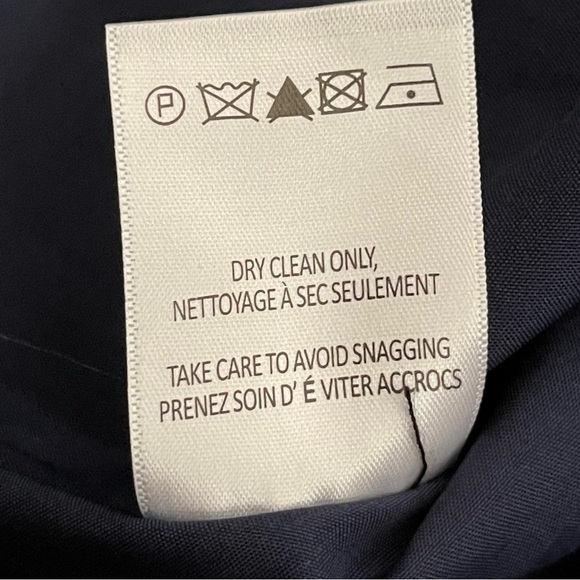 Jenny Yoo Navy Drape Spaghetti Strap Chiffon Bridesmaid Dress Size 4 - Picture 10 of 16